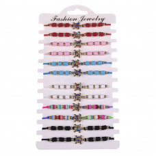 JJ-19-24 тонкий браслет с черепахой, микс 6 цветов JJ-19-24 тонкий браслет с черепахой, микс 6 цветов
