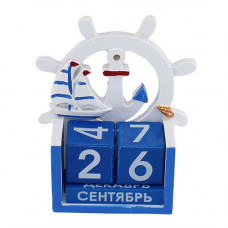 CD19-01 Календарь поли, штурвал и якорь, 10x8,1cм, 96шт.