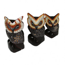 OWL1273-1 Набор 3 сов,10,13,15см.