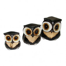 OWL025-4 Набор 3 сов,10,12,15см.