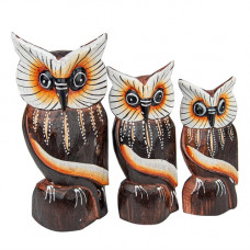 OWL303 Набор 3 сов 15,18,20 см