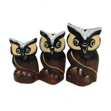 OWL306 Набор 3 сов 8,10,12 см